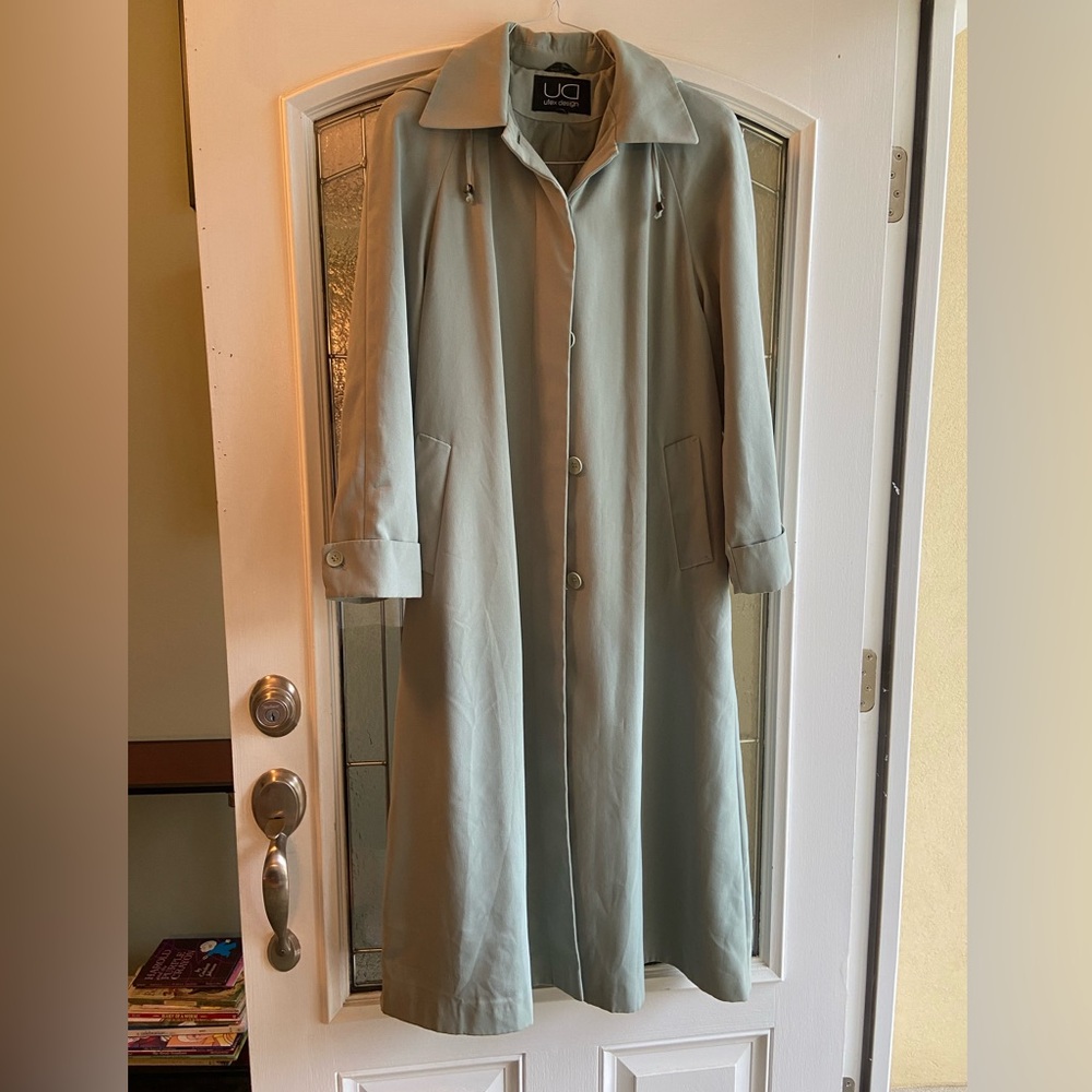 Mint Trench Coat